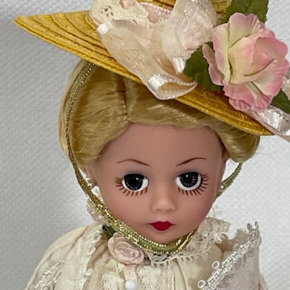 Madame Alexander restrung 10" Portrettes Out for a Stroll doll with stand - Picture 2 of 7